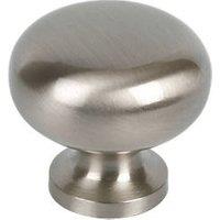 Essentials Sleek Round Knobs Satin Nickel 30mm 2 Pack (92604)