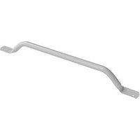 Nymas Straight Household Flat End Steel Grab Rail White 710mm (927JM)