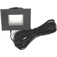 VEW Strata Recessed Square LED Kitchen Plinth Light Black 0.18W 20lm (927TW)