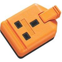 Masterplug 13A 1-Gang Unfused Rewireable Heavy Duty Trailing Socket Orange (927XG)