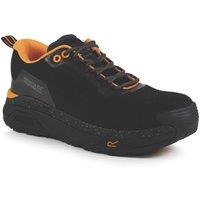 Regatta Crossfort S1 Trainer Size 11 Black/Gun Metal Waterproof Safety Boots (928JU)