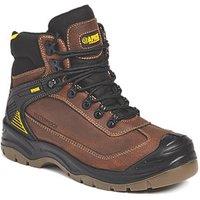Apache Ranger Size 10 Brown Waterproof Steel Toe Cap Safety Boots (928KV)
