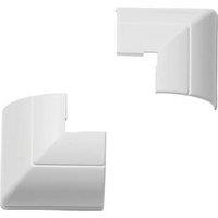 D-Line 1/4-Round External Clip-Over Bends 22mm x 22mm 2 Pack (9295F)