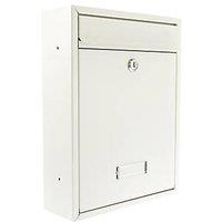 Burg-Wachter Trent Post Box White Metallic (929PH)