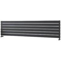 Ximax Oceanus 445mm x 1800mm 3017BTU Anthracite Horizontal Designer Radiator (929TR)