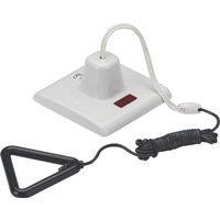 Knightsbridge Part M 50A 1-Way Pull Cord Switch White with Neon (929YA)