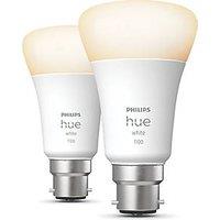 Philips Hue White Bluetooth B22 A19 LED Smart Light Bulb 9W 806lm 2 Pack (930PP)