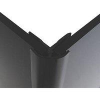 Splashwall External Corner Matt Jet 2440mm x 4mm (930RK)