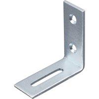 Essentials Adjustable Corner Brackets Silver 60mm x 60mm x 20mm 10 Pack (930TA)