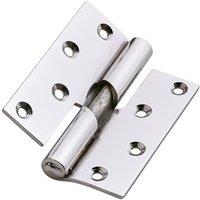 Smith & Locke Polished Chrome Rising Butt Hinges 100mm x 84mm 2 Pack (932TE)