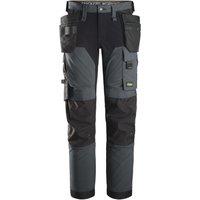 Snickers 6275 Shell Stretch Trousers Steel Grey 39" W 30" L (932TV)