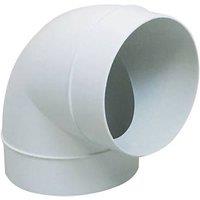 Manrose 90 Round Bend White 125mm (933GY)