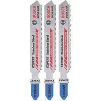 Bosch Expert T118AHM Sheet Stainless Steel Jigsaw Blades 83mm 3 Pack (933PF)