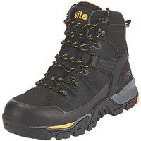 Site Densham Size 7 Black Safety Boots (934RV)