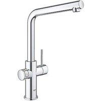 Grohe Red Duo L Spout Instant Boiling Water Kitchen Tap Chrome (934VY)