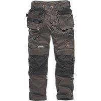 Scruffs Trade Stretch Work Trousers Grey/Black 38" W 32" L (935GX)