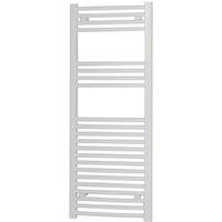 Flomasta 1200mm x 450mm 1655BTU White Curved Towel Radiator (935RV)
