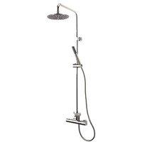 Triton Levano Rear-Fed Exposed Chrome Thermostatic Diverter Mixer Shower (9369F)