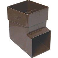 FloPlast Square Downpipe Shoe Brown 65mm (93776)
