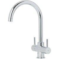Trebbia Dual-Lever Mono Mixer Kitchen Tap Chrome (9385T)