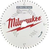 Milwaukee Wood Circular Saw Blades 254mm x 30mm 60/80T 2 Pieces (938GE)