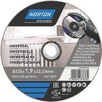 Norton Multi-Material Cutting Discs 230mm (9") x 22.23mm 3 Pack (939FK)