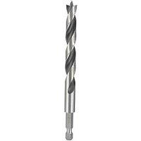 Titan Hex Shank Double-Flute Brad Point Wood Drill Bit 10mm x 133mm (939PR)