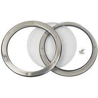Mottez Round Porthole Vision Panel 390mm Brushed & Polished Steel (9403R)