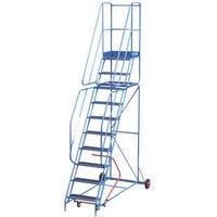 TB Davies Steel 2.5m Blue 10 Step Podium Steps (940TX)