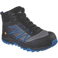 Skechers Puxal Firmle Size 6 Black/Blue Safety Boots (941TV)