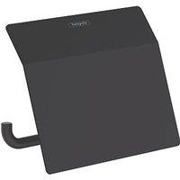 Hansgrohe AddStoris Toilet Roll Holder with Cover Matt Black (941VG)