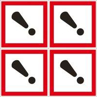 Essentials Harmful/Irritant GHS Labels (Sheet) 100mm x 100mm (941YU)