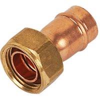 Yorkshire Copper Solder Ring Straight Tap Connector 15mm x 1/2" (94280)