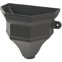 FloPlast Cast Iron Effect Ogee Hopper 65-68mm Black (94292)