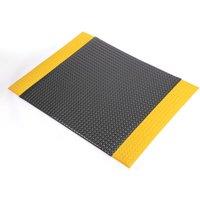 COBA Orthomat Premium Bubble Anti-Fatigue Floor Mat Black / Yellow 900mm x 600mm x 16mm (942YN)