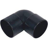 FloPlast Solvent Weld Bends 90 Black 40mm 5 Pack (94350)