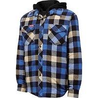 Hard Yakka Quilted Flannel Shacket Blue Small 36" Chest (943KE)