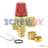 Worcester Bosch 87161424220 Pressure Relief Valve - Use 314439 (943TP)