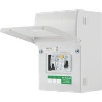 British General 5-Module 5-Way Part-Populated EV Charger Consumer Unit with SPD (943YE)