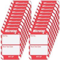 Scafftag Microtag Inserts (Red) 20 Pack (945YU)