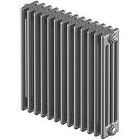 Acova 600mm x 628mm 3540BTU Silver Horizontal 4 Column Radiator (94620)