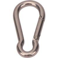 Essentials Karabiners Stainless Steel 80mm x 8mm 10 Pack (946FE)