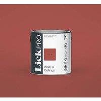 LickPro Max+ 2.5Ltr Red 02 Eggshell Emulsion Paint (946JY)