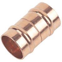 Flomasta Copper Solder Ring Equal Couplers 15mm 10 Pack (94727)