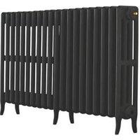 Arroll 660mm x 1114mm 4790BTU Black Cast Iron 4 Column Radiator (9472F)