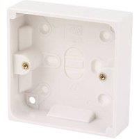 Essentials 1-Gang Surface Pattress Back Box 25mm (9474D)