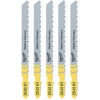 Milwaukee 4932254061 Multi-Material Jigsaw Blades 75mm 5 Pack (947HH)