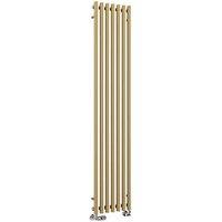 Terma Rolo Room 1800mm x 370mm 2736BTU Brass Vertical Designer Radiator (948RH)