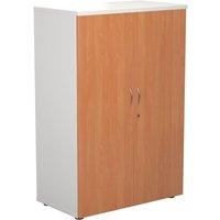 TC Group 3-Shelf Cupboard White/Beech 800mm x 1200mm (948TT)