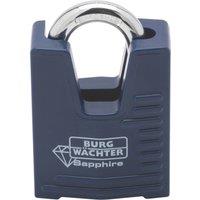 Burg-Wachter Sapphire Steel Weatherproof Closed Shackle Laminated Padlock 50mm (948YY)